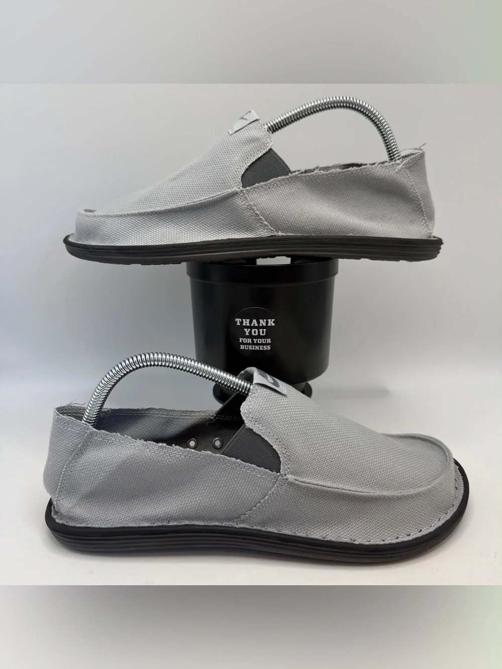 Nike Solarsoft Lakeside Slip On Gray Canvas Casual Shoes Men’s US 9 511363-001